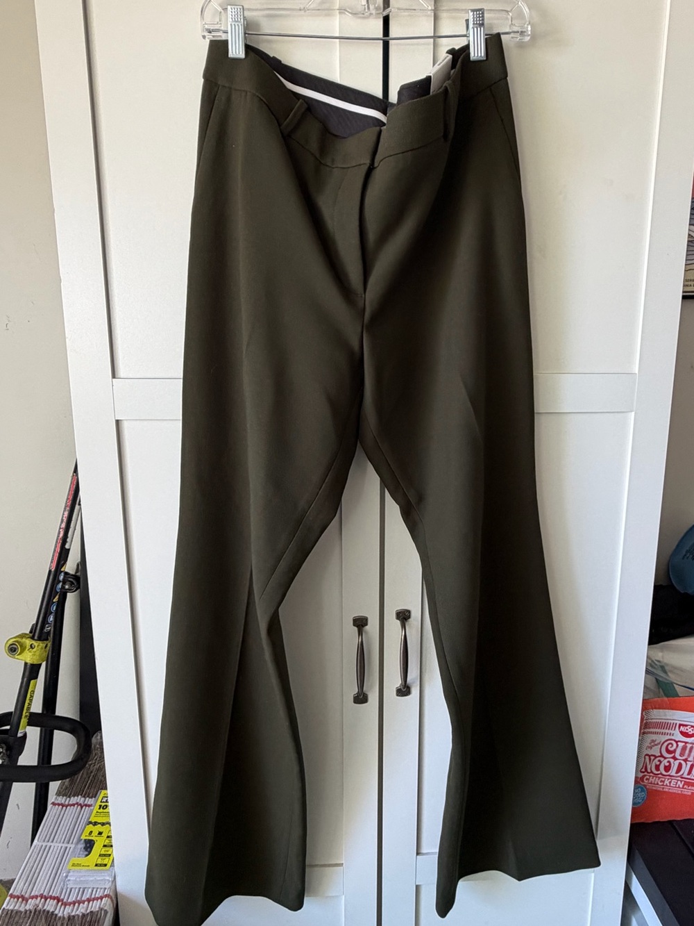 Ann Taylor Olive Green Dress Pants - Picture 3 of 4